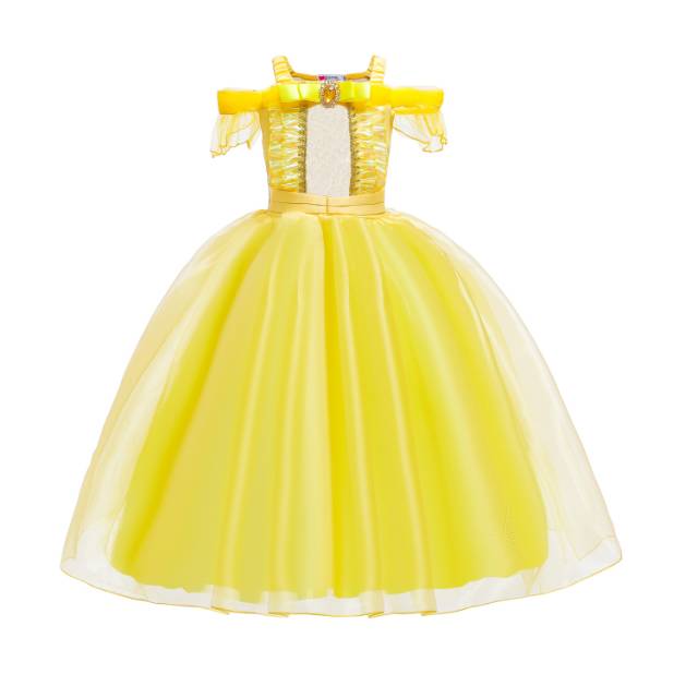 PRINCESS BELLE DRESS / KOSTUM GAUN BAJU PESTA ANAK IMPORT