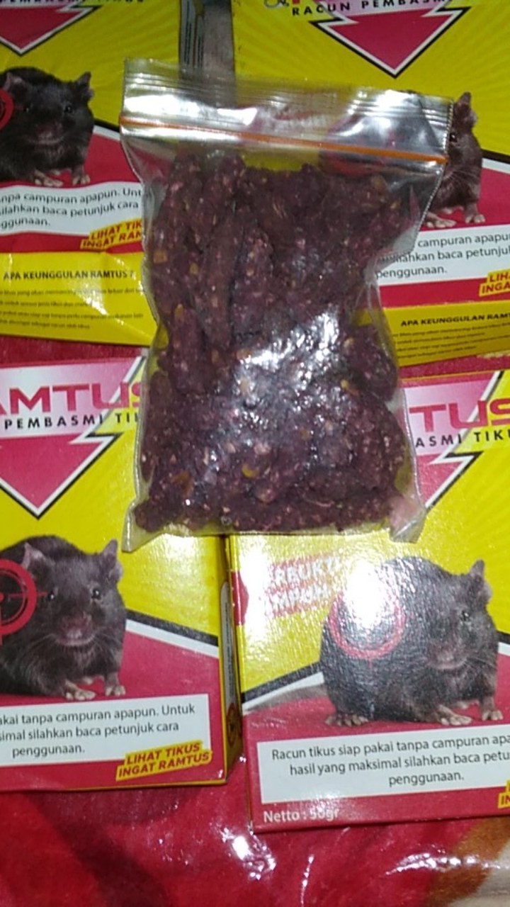 Ramtus Obat Racun Tikus Langsung Mati Kering Tidak Bau Sangat Ampuh Racun Pembasmi Tikus 6 Pack