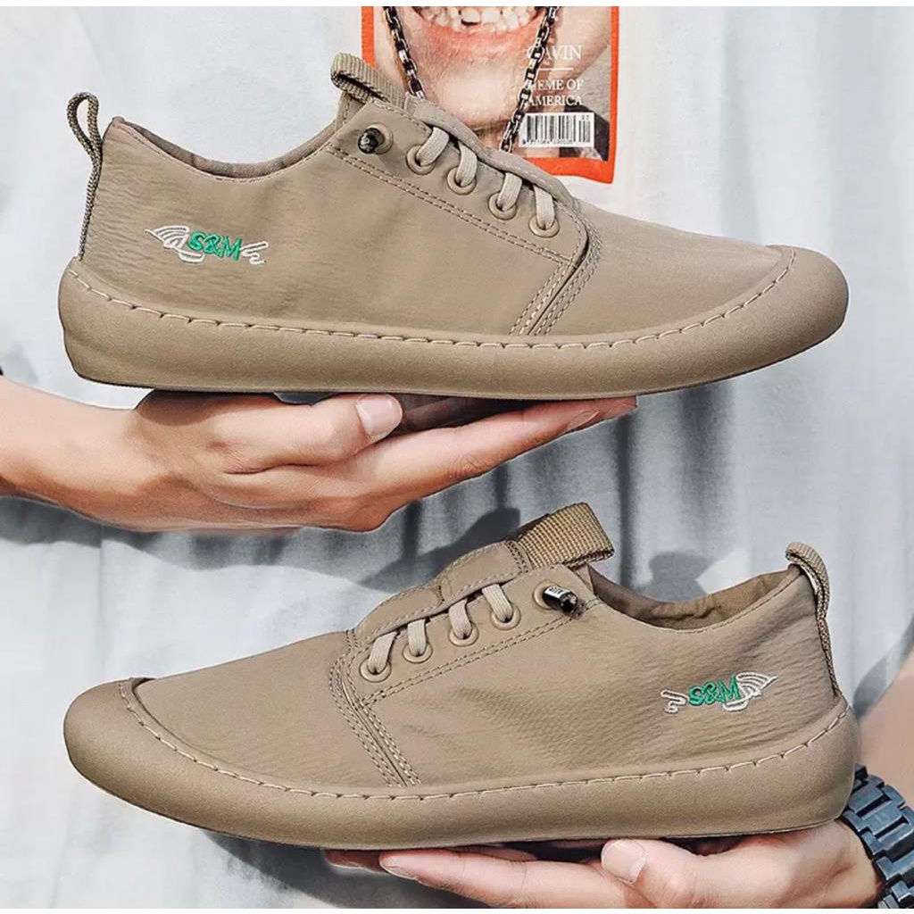 Sepatu Sneaker Pria Kasual - Sepatu Kets Pria Phoneex - Sepatu Sneaker Kasual Santai - sepatu slip on shoe tanpa tali - sepatu pria santai