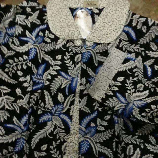 Blouse Batik Kerja Atasan Batik Wanita
