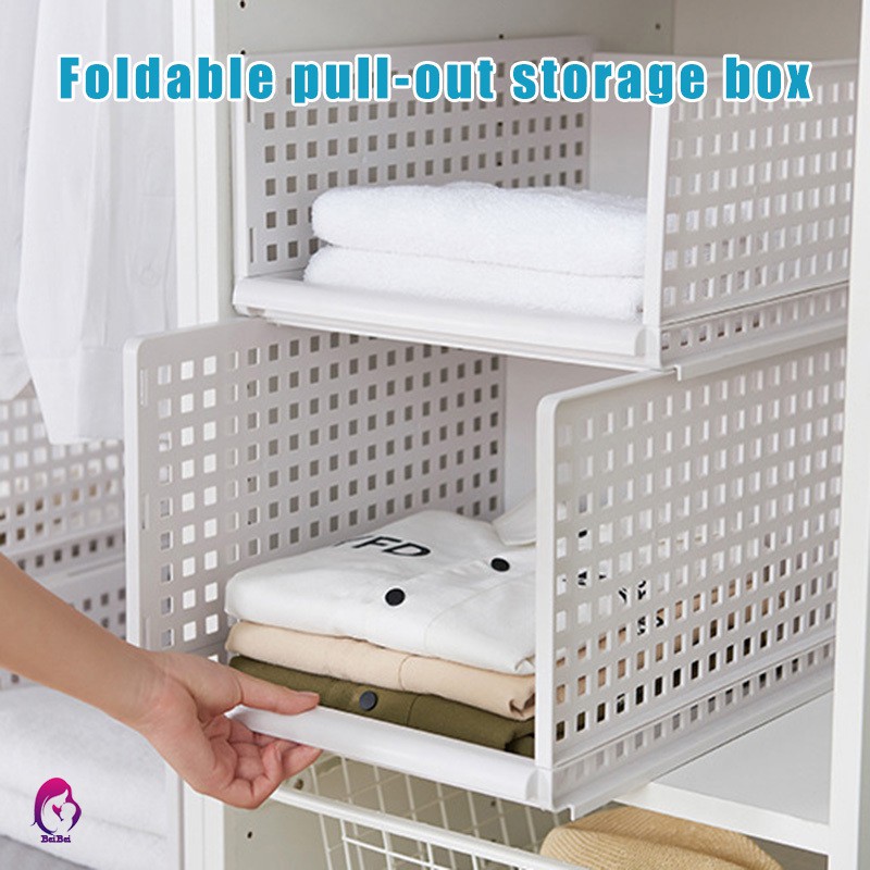 Folding Bin Storage Organizer Diy Plastic Cabinet Shelves For