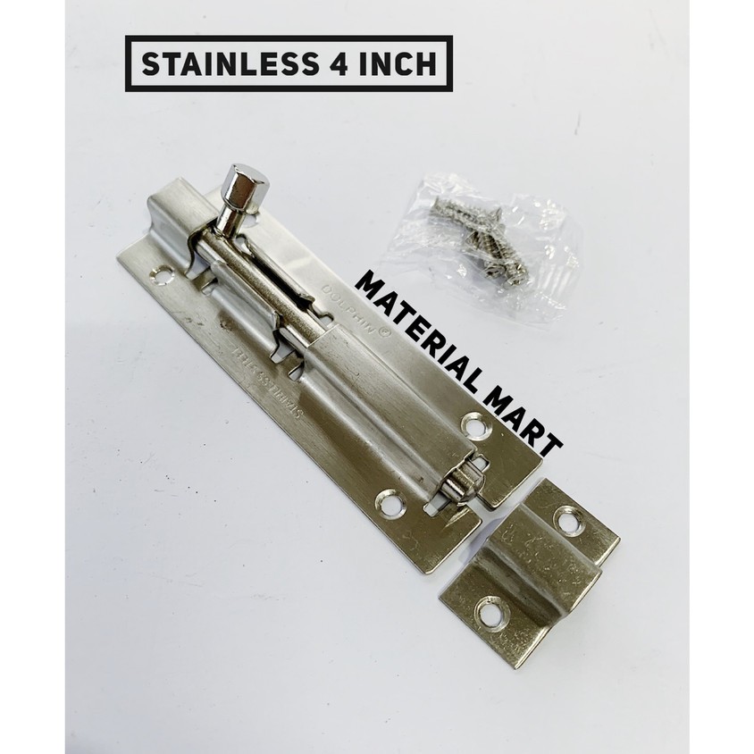 Grendel Pintu 4&quot; | Grendel Stainless Slot 4 Inch | Grendel Slot Pintu | Material Mart