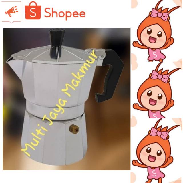 MOKA POT 6CUP/ EKSPRESSO MAKER/ TEKO KOPI 300ML