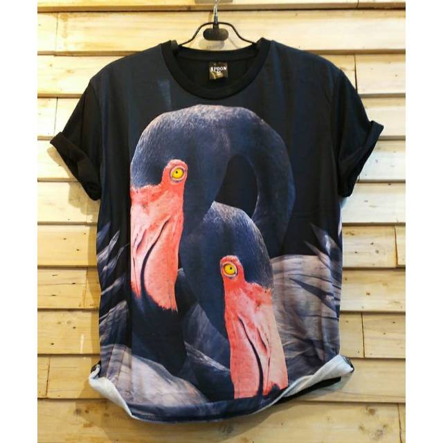 Tshirt Baju Kaos Printing 3D Bird Burung Bangkok Thailand Fullprint Import Marcelo Burlon Distro