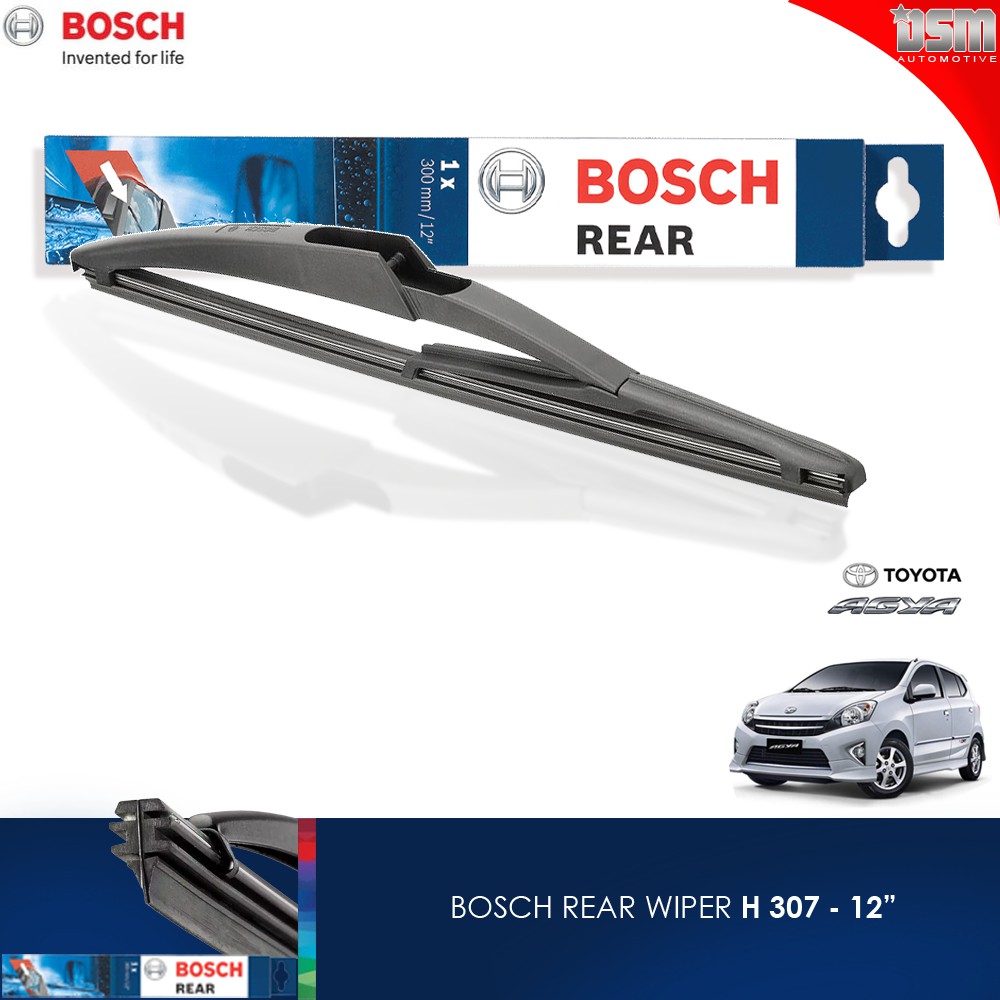 Bosch Rear Wiper / Wiper Belakang Toyota Agya - 12 Inch / Bosch Original / DSM