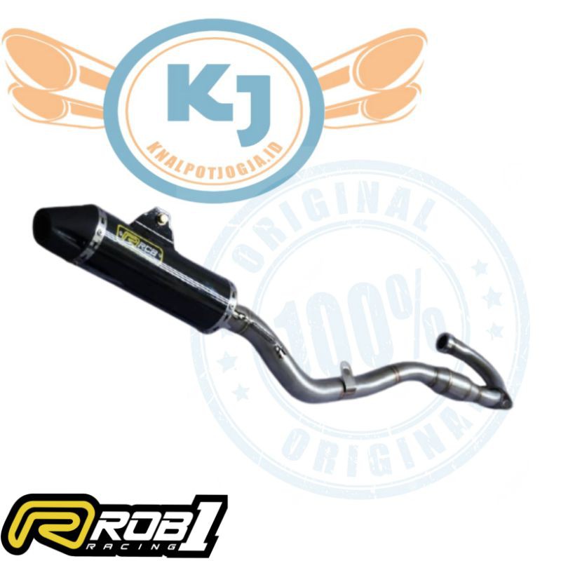 Knalpot Rob1 Rcb1 KLX 150 Everest Silencer Hitam Original Racing Jogja Knalpot Rcb Asli