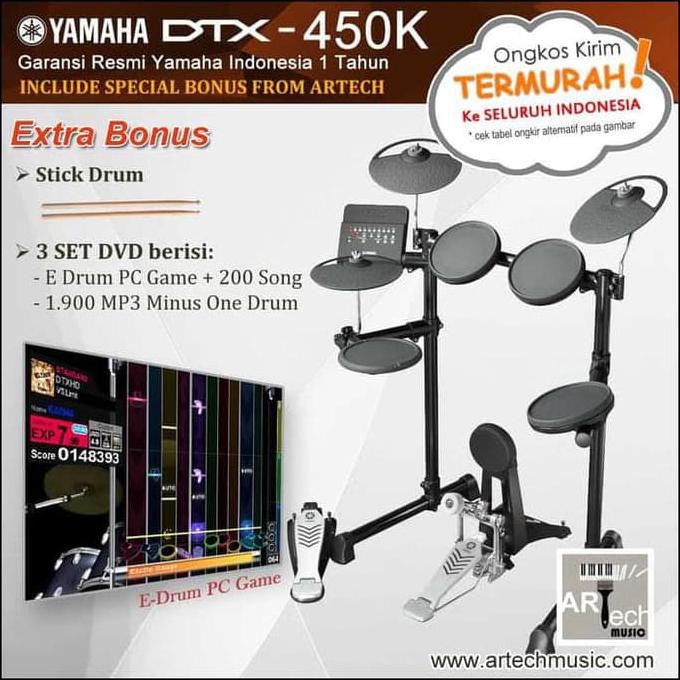 Drum Elektrik Yamaha Dtx450 / Dtx450K / Dtx 450 / Dtx 450K
