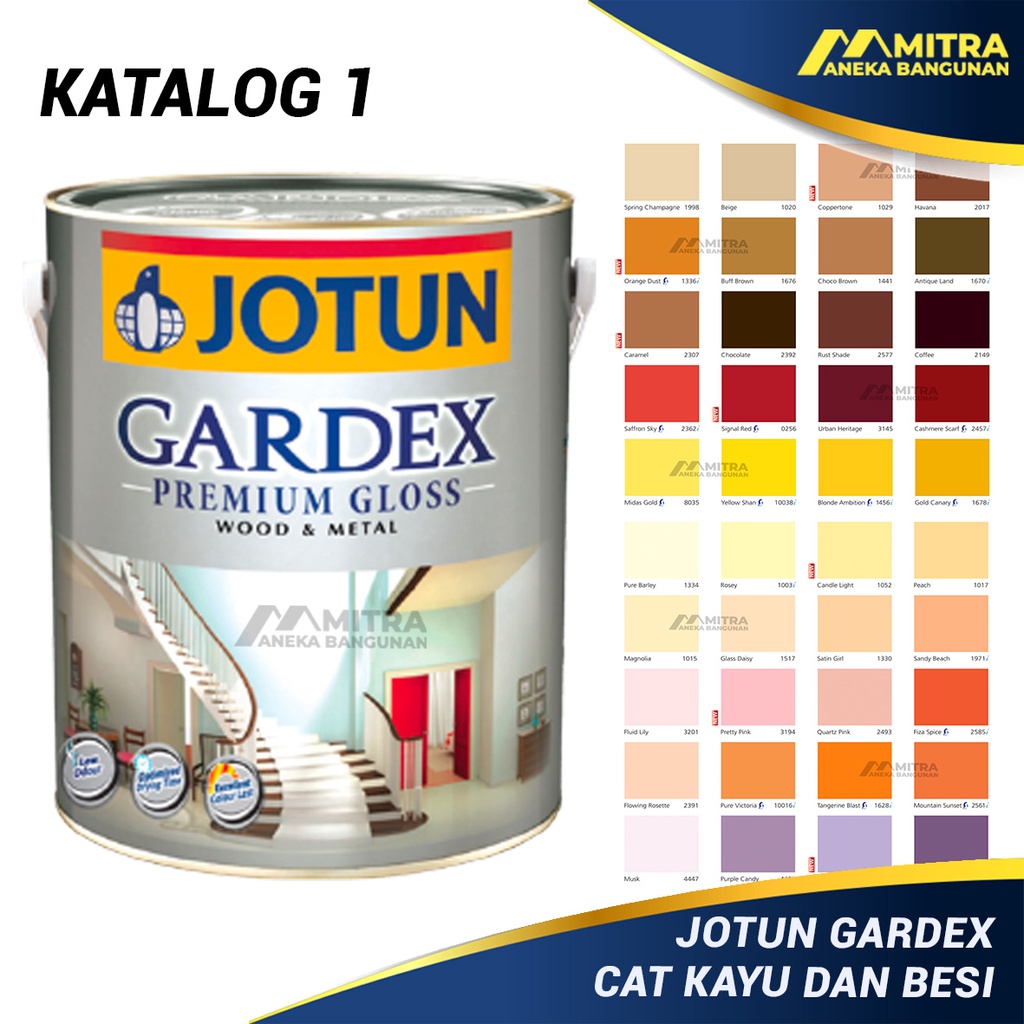 Jual Cat Kayu Dan Besi Gardex Premium Gloss Jotun 09 Liter 1 Kg Gloss Semi Gloss Cat Pintu 5954