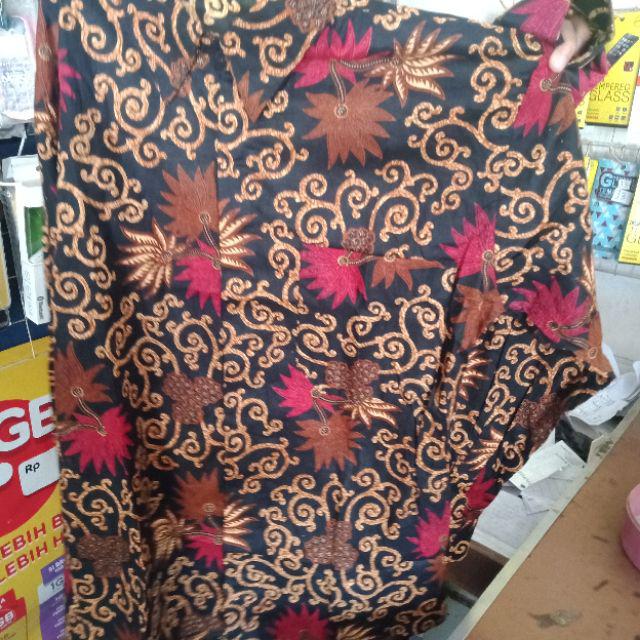 Kemeja Batik Pria Ppbtk07 Modern Lengan Panjang Casual Modis Trendy Masa Kini M L Xl Asli Pekalongan