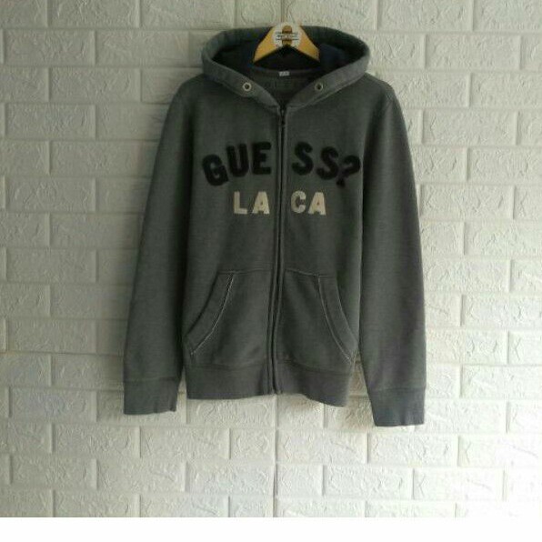 zip hoodie guess