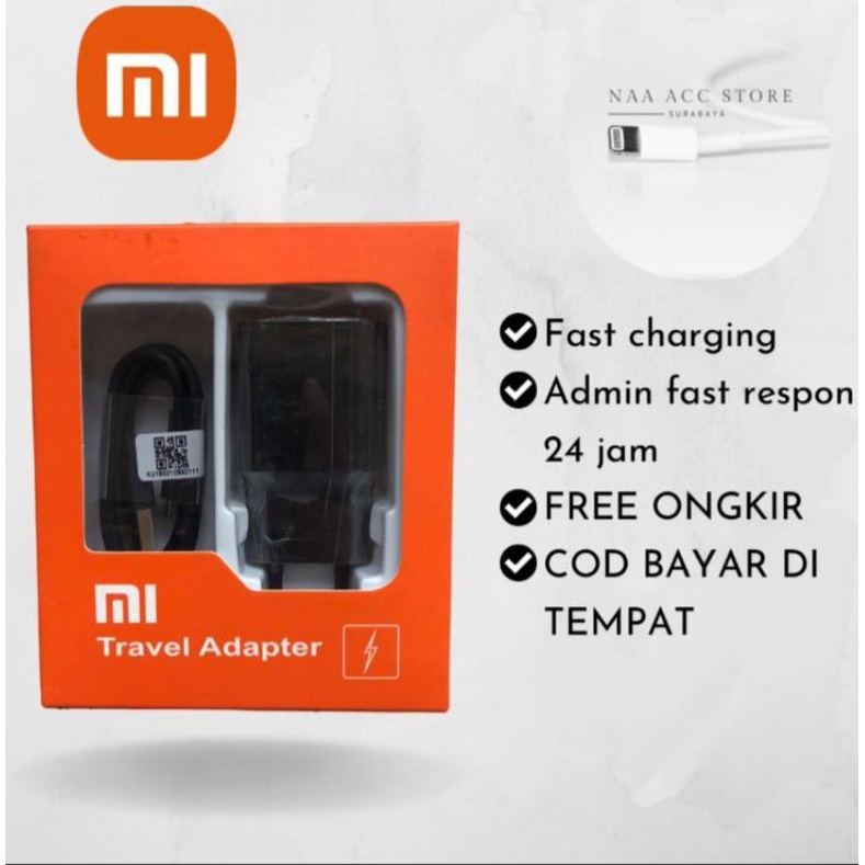 Charger XIAOMI MI Redmi note 3 3PRO 4A 4PRO 4PRIME 4X Redmi note 5 redmi 6 plus 100% Fastcharging original 2A micro USB