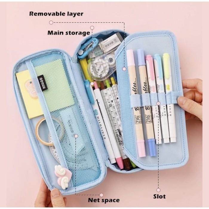 

Premium Large Capacity Pencil Bag Kotak Pensil Alat Tulis Pencil Case