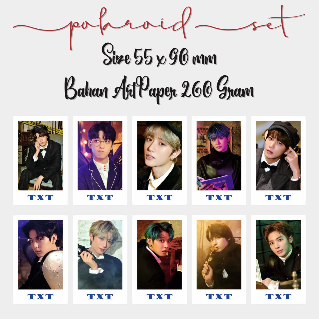 Polaroid Kpop Photocard Card Foto Kpop Txt Season Greeting 2020