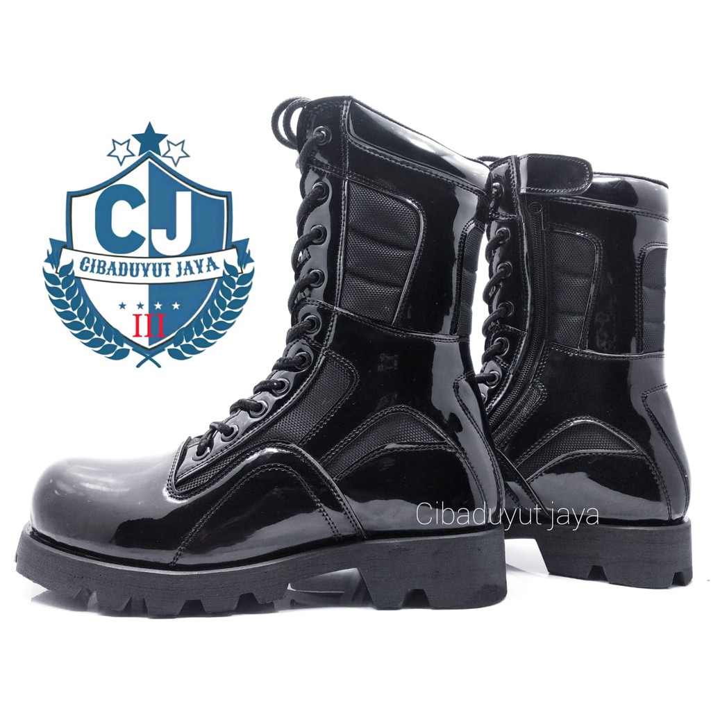 SEPATU PDL TNI POLRI SATPAM POLL PP NINJA OUTSOL RADIAL PRESS TERKUAT SUPER KILAP TERLARIS!