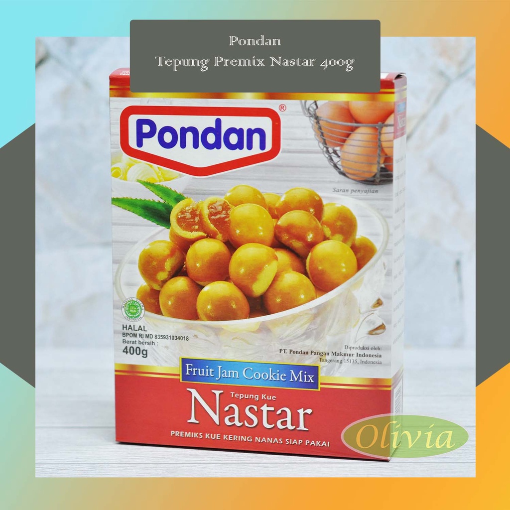 Pondan Nastar Tepung Premix Kue 400gr