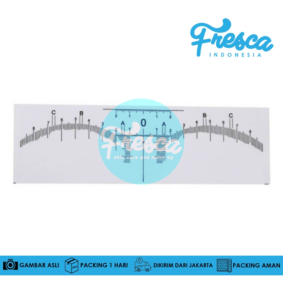 

Sticker Penggaris Sulam Alis Bentuk Sticker Tattoo Microblading Sulam Sticker Tattoo Sekali Pakai Disposable Satuan
