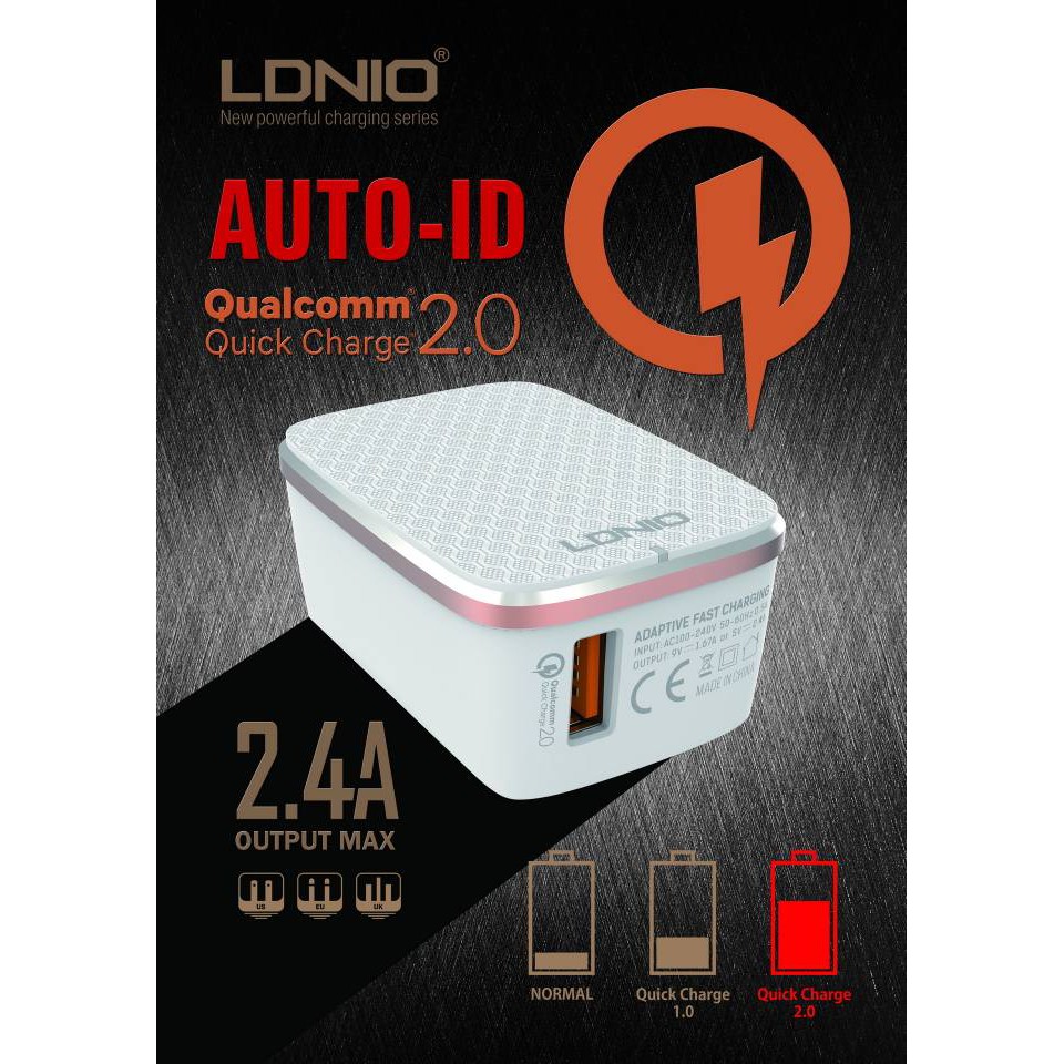 Adaptor Charger LDNIO A1204Q Fast Charging (Kepala Charger LDNIO)