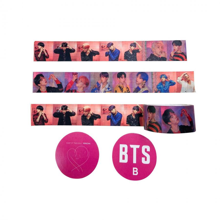 Stiker Kertasselotip Washi Gambar Kpop BTS Untuk Scrapbook