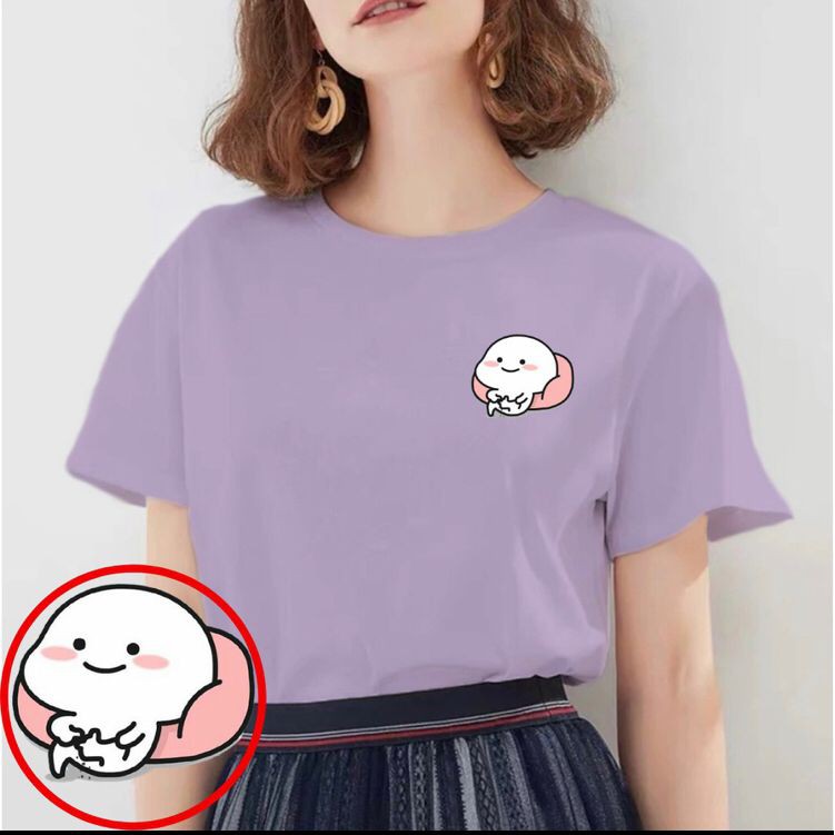 Kaos Stiker Pentol / Kaos Stiker Pentol Gunting Kuku / Kaos Kekinian / Kaos Wanita / Ready 16 Warna