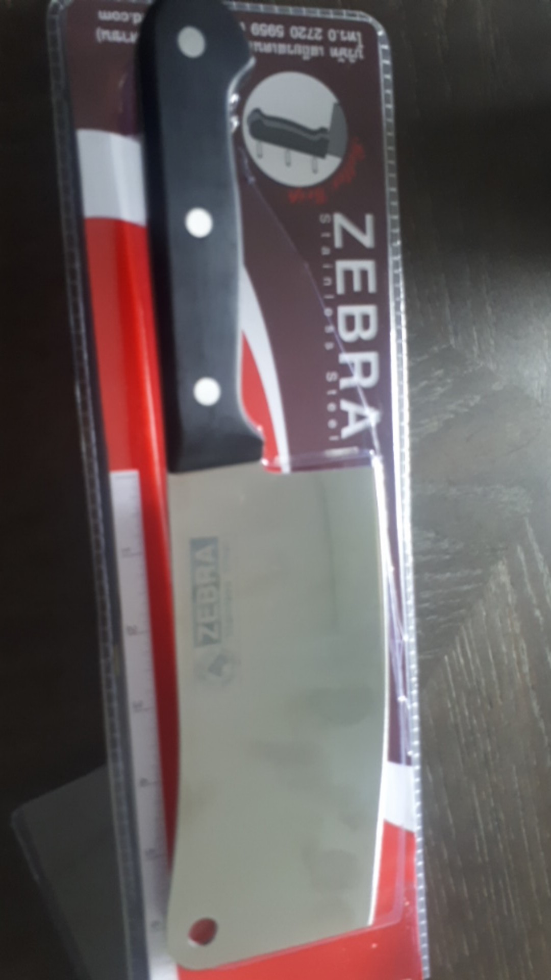 Zebra Chopper Knife Smart 6,5 Chef (100260) / Pisau Cincang Golok Dapur