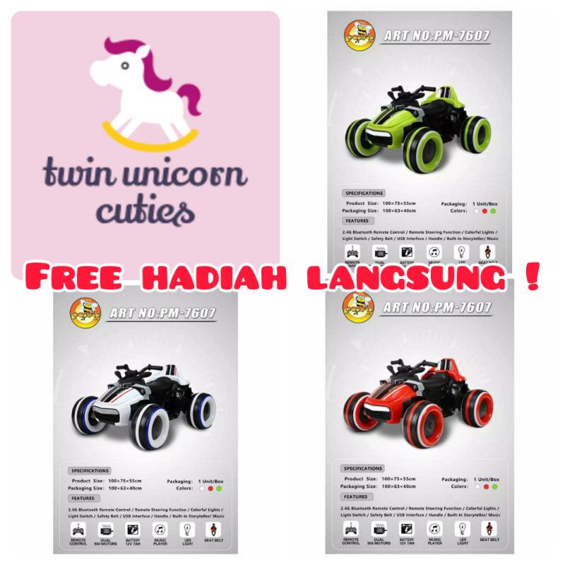 mobil aki pasific PM-7607 ada remote