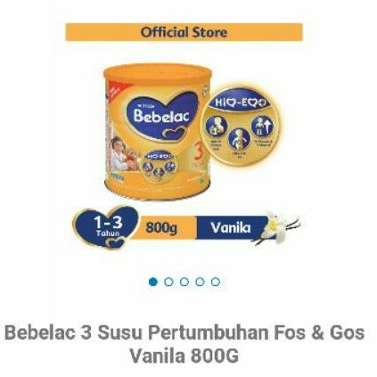 susu bebelac 3 vanila 800g