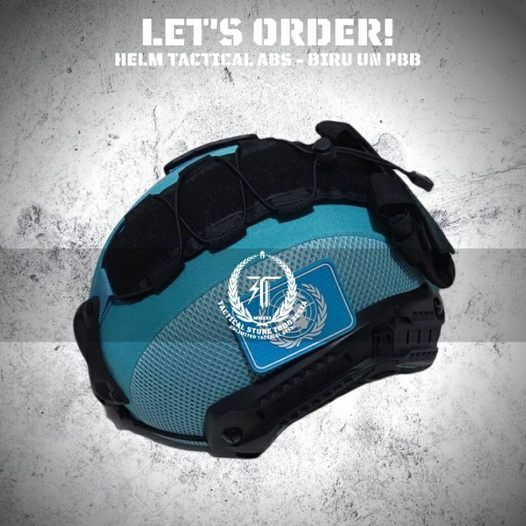 Helm Balistic Level 3A - Helm Tactical Anti Peluru - Helm UN - Biru