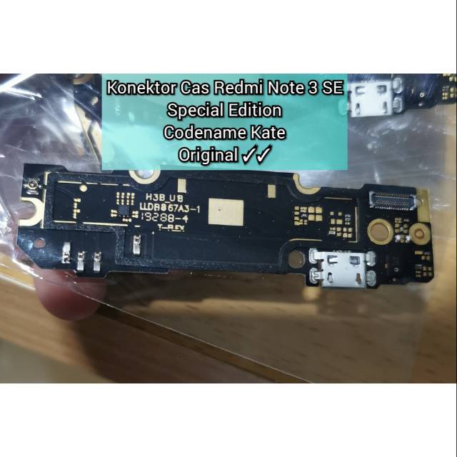 Konektor Charger Redmi Note 3 Special Edition SE Kate Xiaomi Original Cas Connector vep