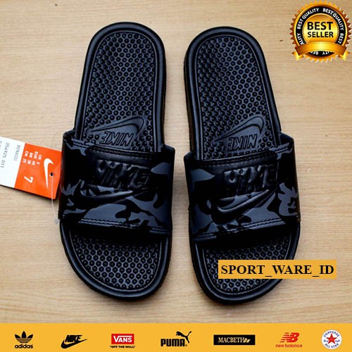 Sandal Slop Bennasi Flip Flop-Black Army-Import-2