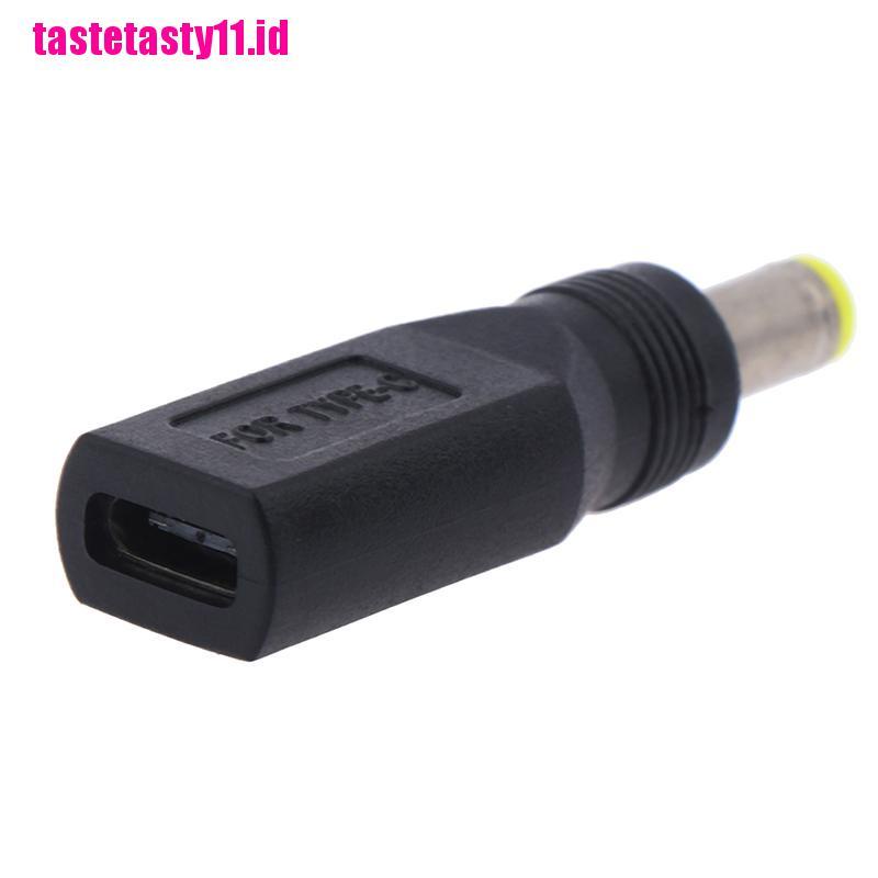 【TTID】1pc USB 3.1 Type C USB-C Female to 5.5mm x 2.5mm Male DC Power Charging A