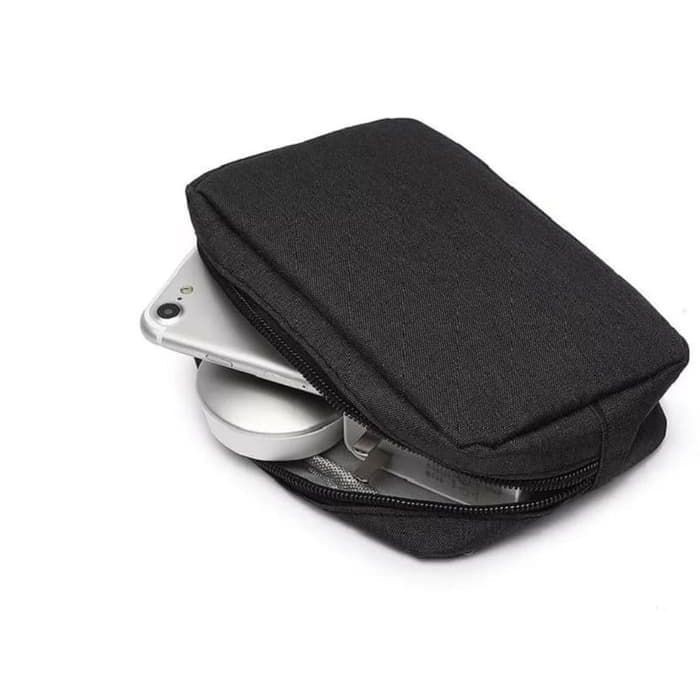 Pouch adaptor Laptop charger size L waterproof - Black