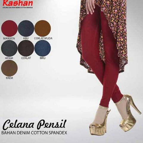 LEGGING PENSIL, size 3XL, Denim Cotton Spandek , RASHAN, Berkualitas