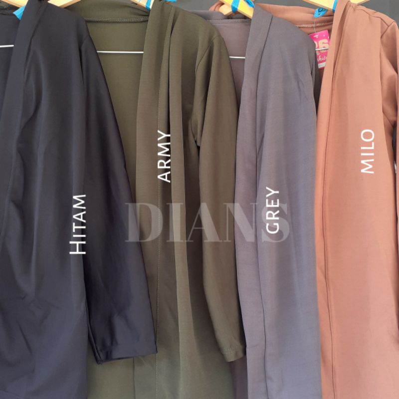 Cardigan Scuba Polos / Outer Wanita-2