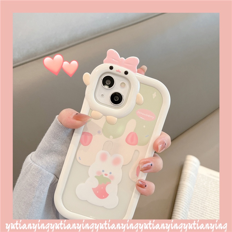 Soft Case TPU Motif Kartun Kelinci Beruang 3D Untuk Samsung A02s A13 A03 A12 A53 A32 A22 A23 A52 A73 A50 A03s A52s A50s A71 A11 A33S