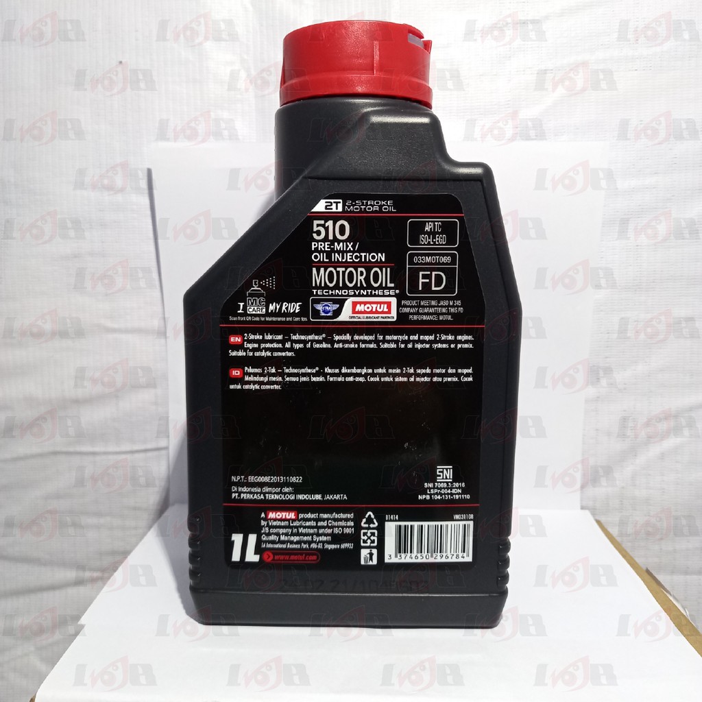 Motul 510 Oli Samping Motor 2 TAX Technosynthese 1 Liter