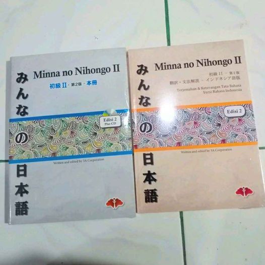 Minna no nihongo 2 ( N4 ) [ 1 SET 2 BUKU ] edisi ll Buku Bahasa Jepang