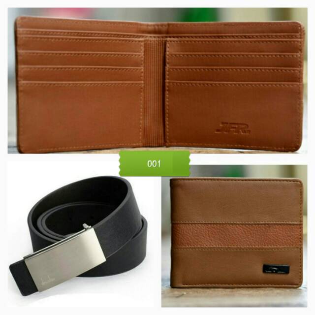 [PROMO] 1 Set Ikat Pinggang + Dompet Kulit Pria - Impor/Belt + Wallet