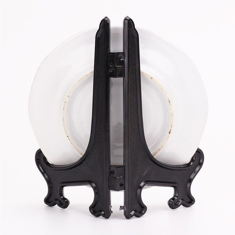 R-flower 5PCS / Set Stand Holder Piring / Lukisan Bahan Plastik Untuk Dekorasi Rumah