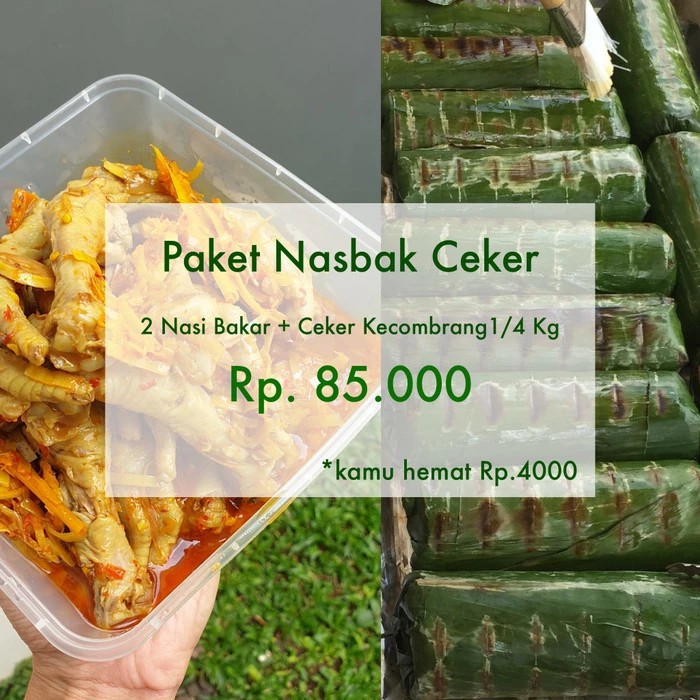 

Paket Nasi Bakar 2 + Ceker Kecombrang 250gr