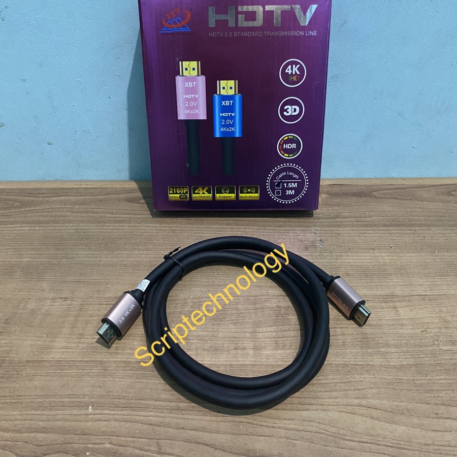 Kabel HDTV 1.5M XBT V.2.0 4K Gold Plated HD Cable HDTV 1.5 Meter 4k