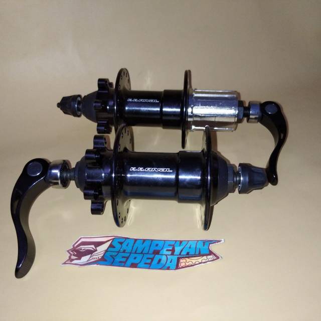 Hub Freehub KK Rival 32H Hitam Alloy Bearing Sepasang