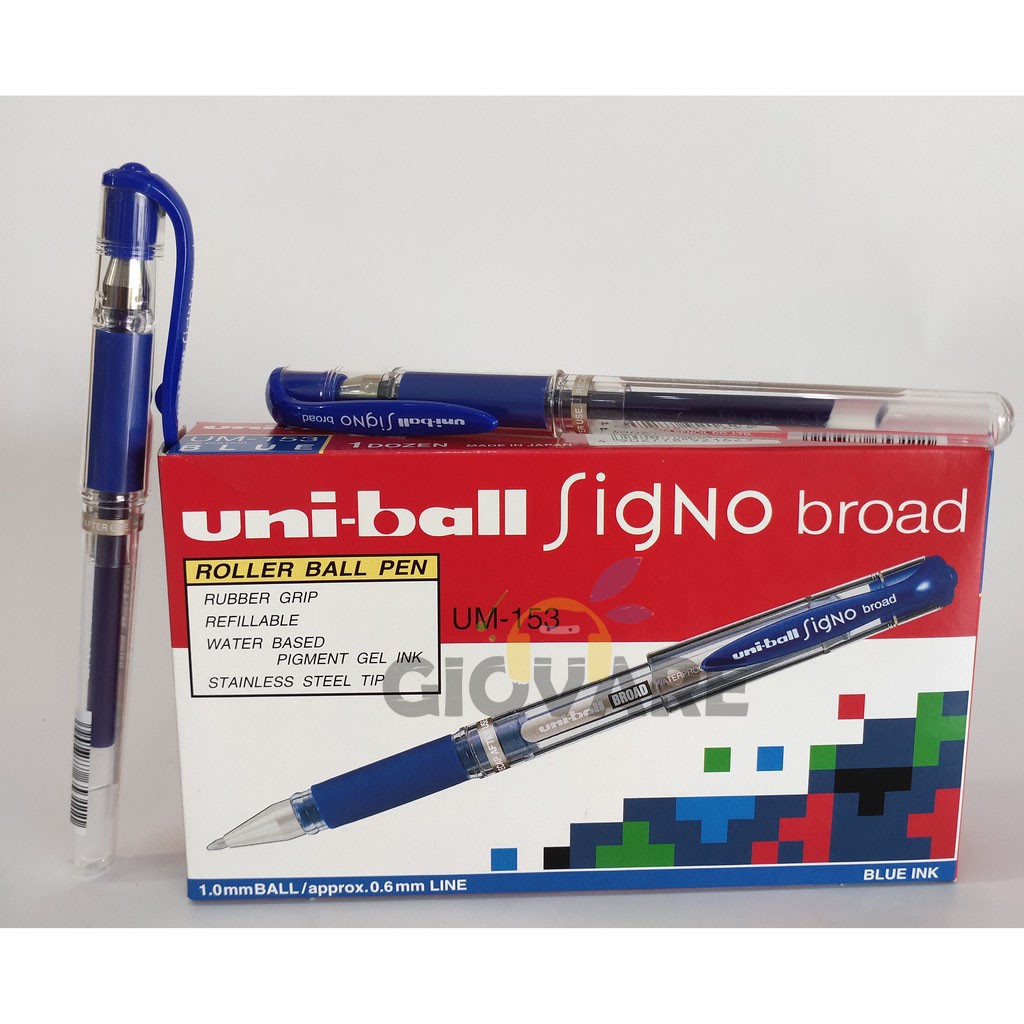 

PENA SIGNO UNIBAL SIGNO BROAD UM-153 GEL PEN PULPEN SIGNO ORIGINAL