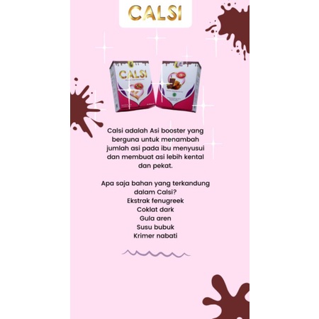 

CALSI - ramuan ASI Booster