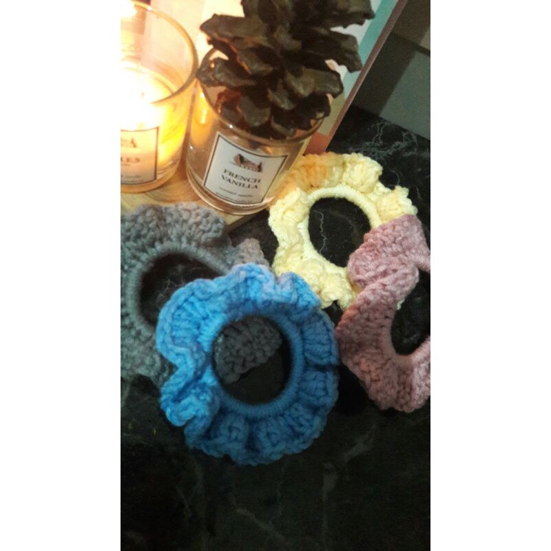 Ikat Rambut Rajut/ Scrunchie rajut