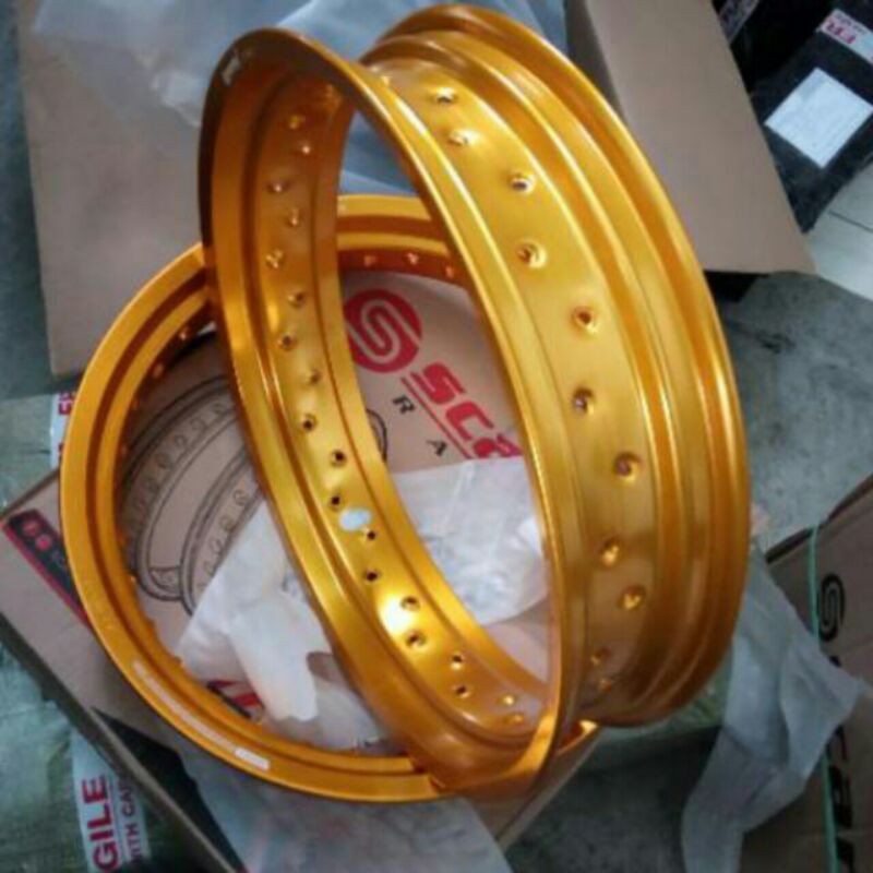 Velg Scarlet Pelek Supermoto Ring 17 250/300 Hole 36 Type MT Shape - Scarlet Racing