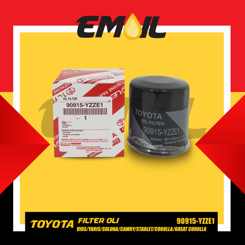 FILTER OLI / SARINGAN OLI / OIL FILTER VIOS YARIS SOLUNA CAMRY STARLET COROLLA GREAT COROLLA yzze1