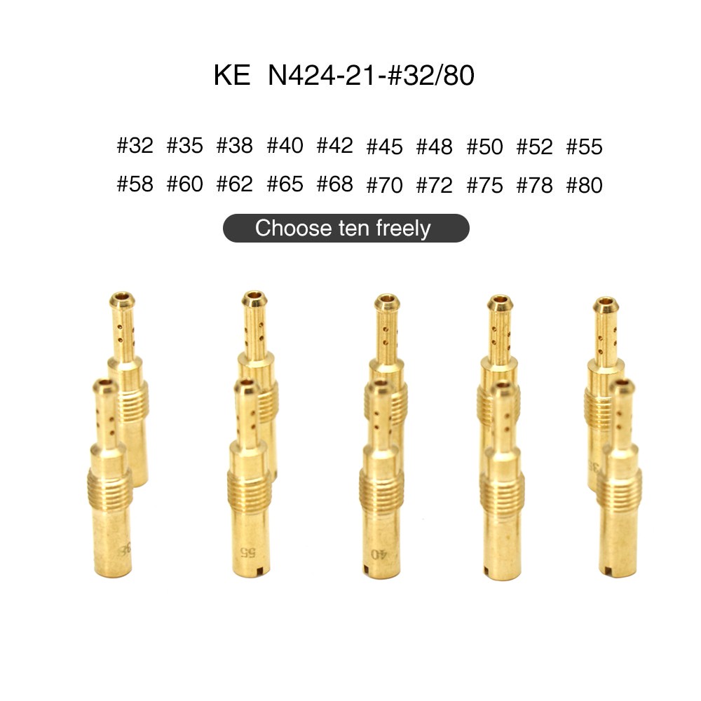 Zsdtrp 10pcs Nozzle Injektor Karburator Motor Untuk Keihin Koso Oko Pe Cvk Fcr-6