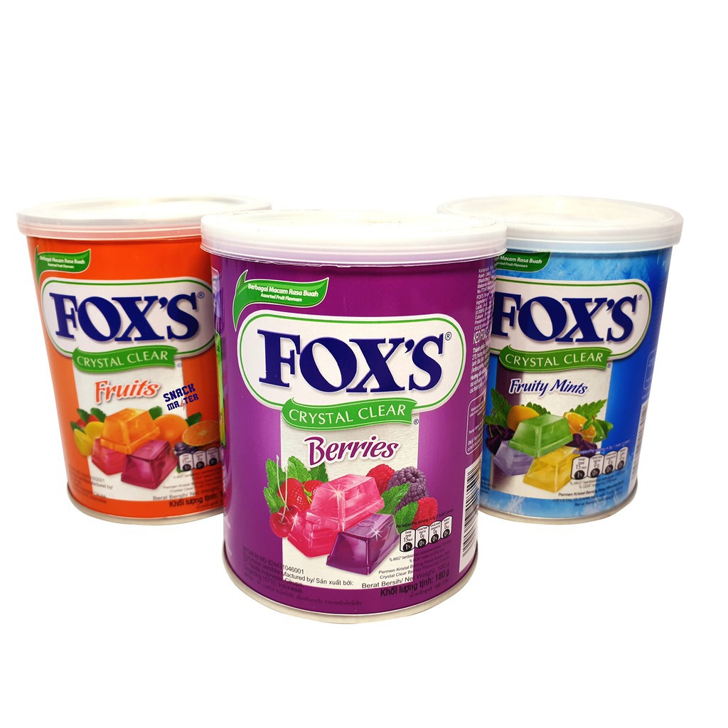 

Permen FOXS Tin Crystal Clear Candy / PERMEN FOX KALENG 180 gr / PARCEL lebaran, idul fitri, hadiah, hampers, bingkisan PROMO