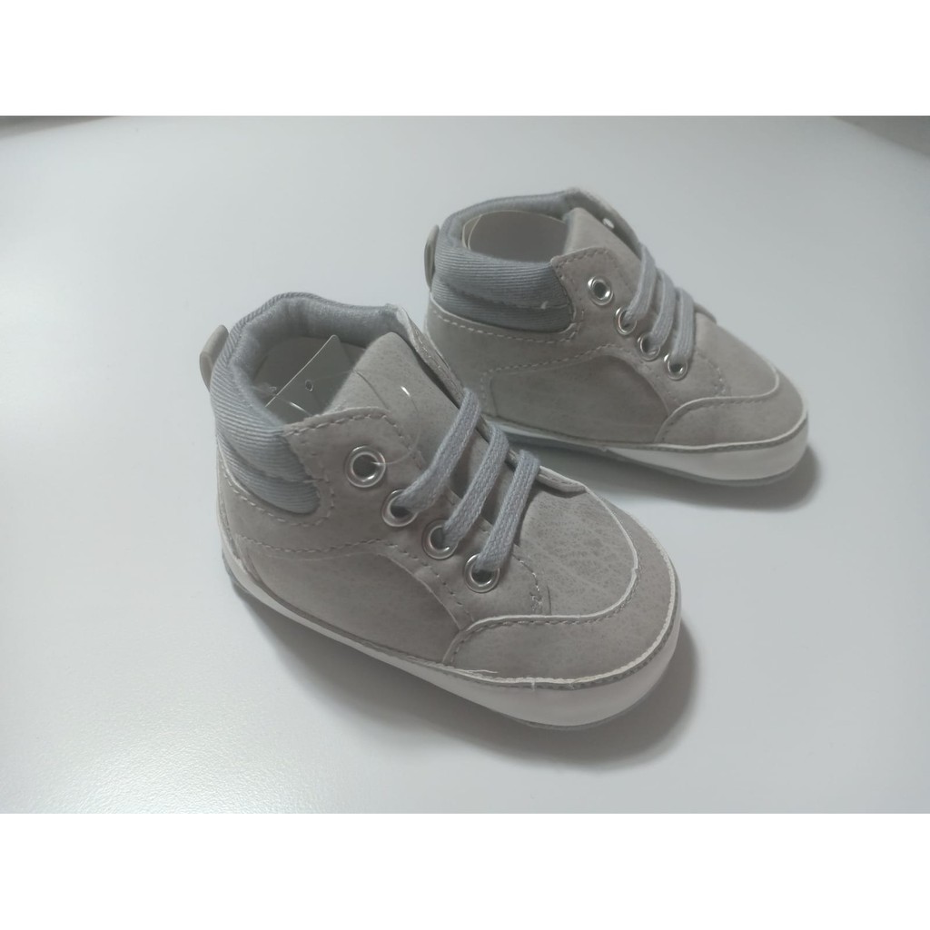 Sepatu Bayi Laki Laki Prewalker Bayi Import Premier Grey