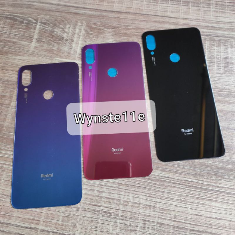 BACKDOOR BACK COVER CASE XIAOMI REDMI NOTE 7 - NOTE 7 PRO TUTUP BELAKANG - Kesing Housing ORI Kaca